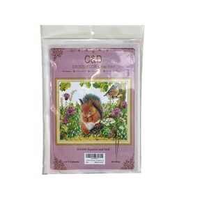 C&D‎ CROSSDECOR Cross Stich Kit-Model DA444 "Squirrel and Bird"